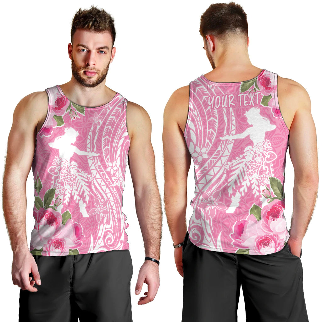 Personalised Hawaii Wahine Men Tank Top Women's Day Maui Lokelani Roses LT7 - Polynesian Pride