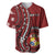 Personalized Tonga Ngatu Baseball Jersey Iconic Red Manulua Motifs