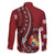 Personalized Tonga Ngatu Family Matching Mermaid Dress and Hawaiian Shirt Iconic Red Manulua Motifs