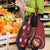 Tonga Ngatu Grocery Bag Iconic Red Manulua Motifs