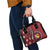 Tonga Ngatu Shoulder Handbag Iconic Red Manulua Motifs