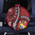 Tonga Ngatu Spare Tire Cover Iconic Red Manulua Motifs