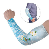 Guam Fishhook Mix Guasali Flowers Arm Sleeves Dreaming Turquoise