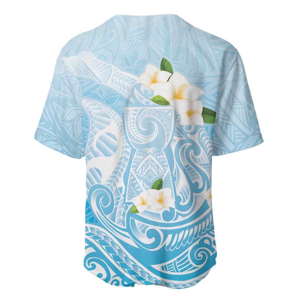 Guam Fishhook Mix Guasali Flowers Baseball Jersey Dreaming Turquoise