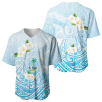 Guam Fishhook Mix Guasali Flowers Baseball Jersey Dreaming Turquoise