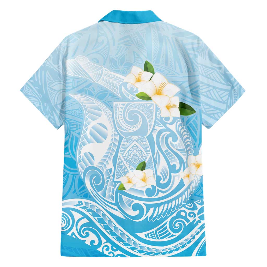 Guam Fishhook Mix Guasali Flowers Hawaiian Shirt Dreaming Turquoise LT7 - Polynesian Pride