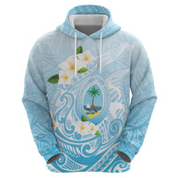 Guam Fishhook Mix Guasali Flowers Hoodie Dreaming Turquoise LT7 - Polynesian Pride