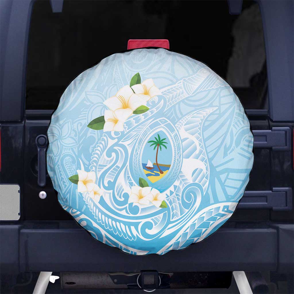 Guam Fishhook Mix Guasali Flowers Spare Tire Cover Dreaming Turquoise