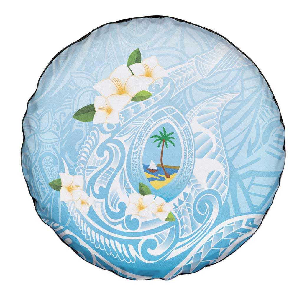 Guam Fishhook Mix Guasali Flowers Spare Tire Cover Dreaming Turquoise