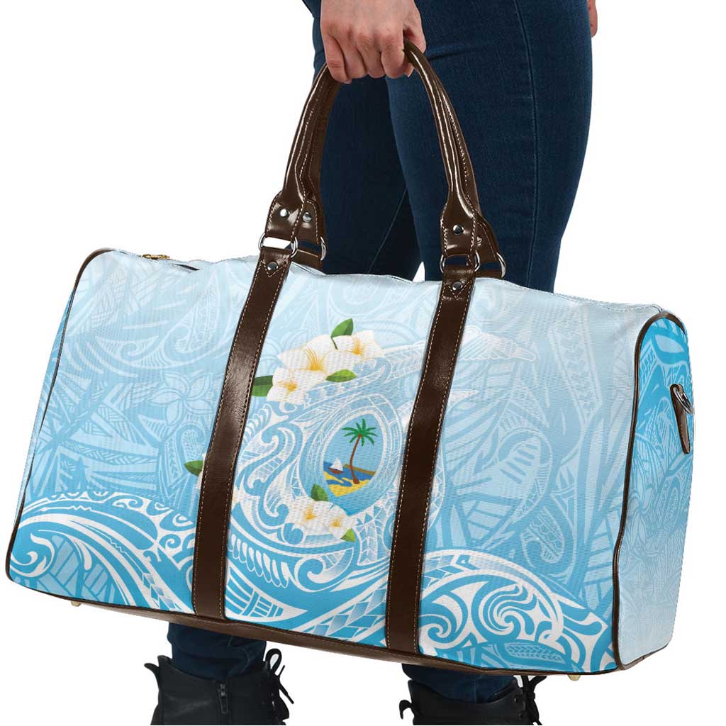 Guam Fishhook Mix Guasali Flowers Travel Bag Dreaming Turquoise LT7 - Polynesian Pride
