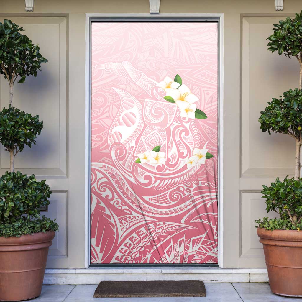 Guam Fishhook Mix Guasali Flowers Door Cover Dreaming Coral