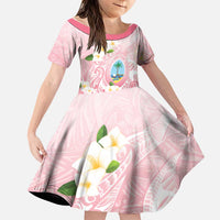 Guam Fishhook Mix Guasali Flowers Family Matching Summer Maxi Dress and Hawaiian Shirt Dreaming Coral