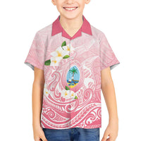Guam Fishhook Mix Guasali Flowers Family Matching Summer Maxi Dress and Hawaiian Shirt Dreaming Coral