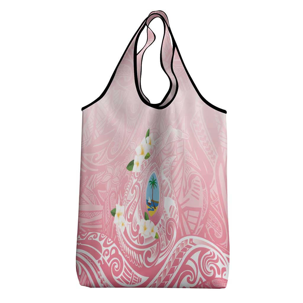 Guam Fishhook Mix Guasali Flowers Grocery Bag Dreaming Coral LT7 - Polynesian Pride