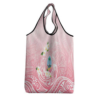 Guam Fishhook Mix Guasali Flowers Grocery Bag Dreaming Coral LT7 - Polynesian Pride