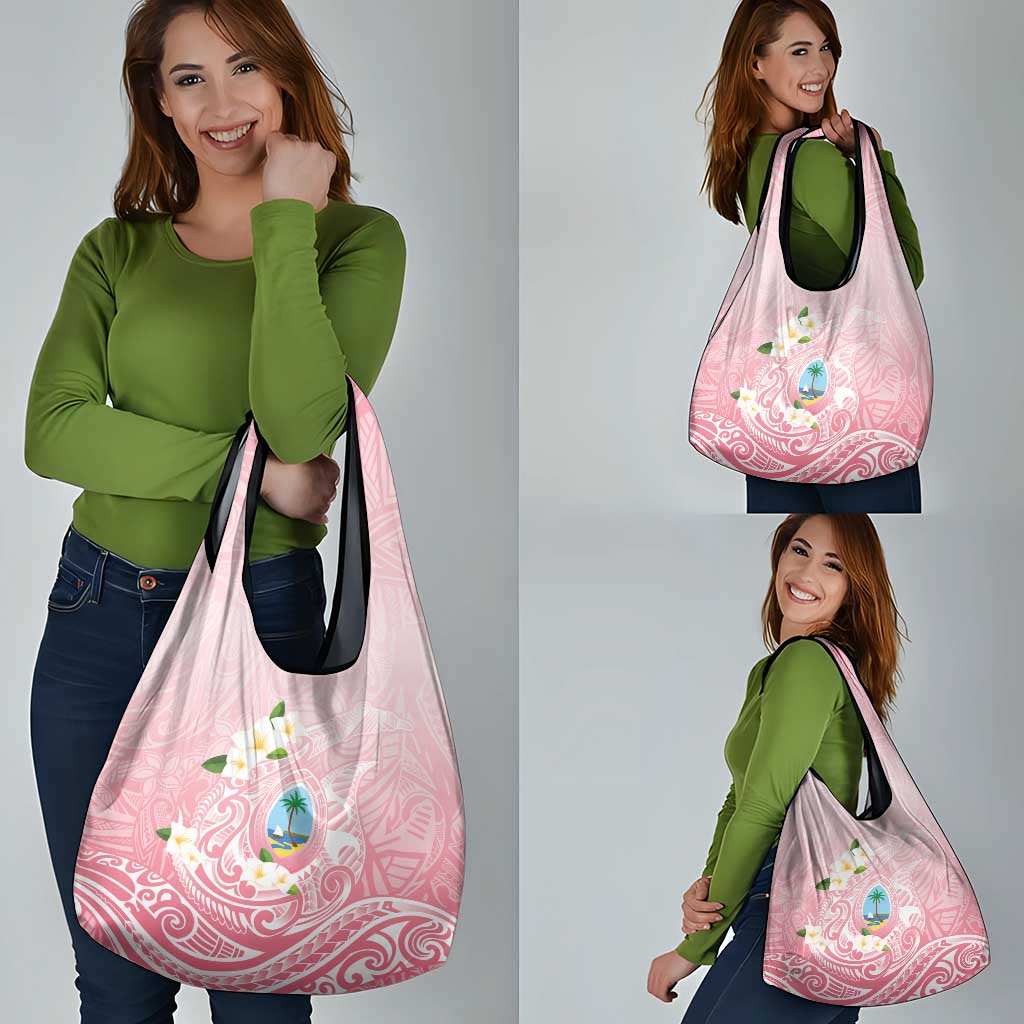 Guam Fishhook Mix Guasali Flowers Grocery Bag Dreaming Coral LT7 - Polynesian Pride