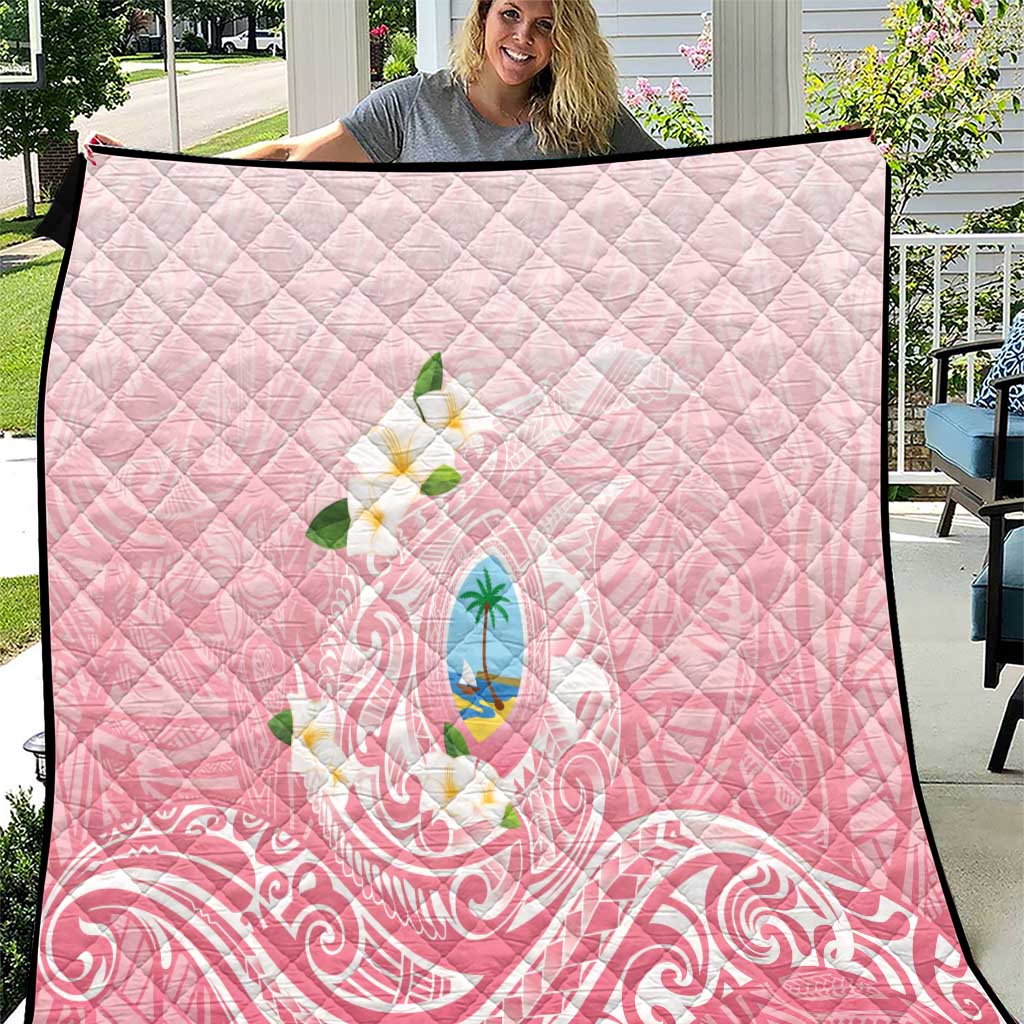 Guam Fishhook Mix Guasali Flowers Quilt Dreaming Coral LT7 Pink - Polynesian Pride
