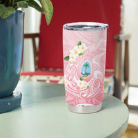 Guam Fishhook Mix Guasali Flowers Tumbler Cup Dreaming Coral LT7 - Polynesian Pride
