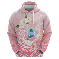 Guam Fishhook Mix Guasali Flowers Zip Hoodie Dreaming Coral LT7 - Polynesian Pride