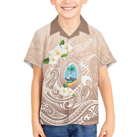 Guam Fishhook Mix Guasali Flowers Family Matching Long Sleeve Bodycon Dress and Hawaiian Shirt Dreaming Hazel