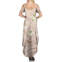 Guam Fishhook Mix Guasali Flowers Family Matching Summer Maxi Dress and Hawaiian Shirt Dreaming Hazel LT7 - Polynesian Pride