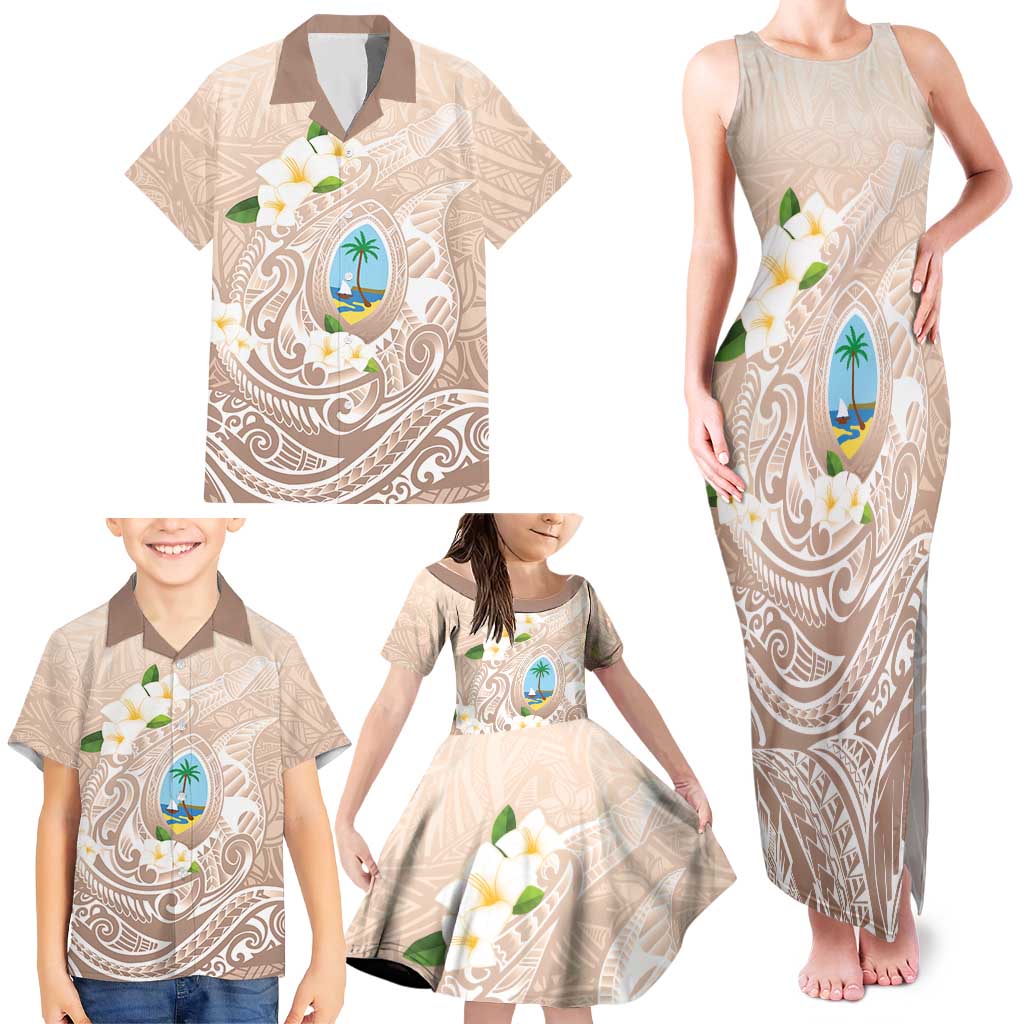 Guam Fishhook Mix Guasali Flowers Family Matching Tank Maxi Dress and Hawaiian Shirt Dreaming Hazel
