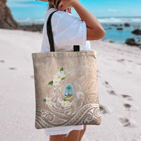Guam Fishhook Mix Guasali Flowers Tote Bag Dreaming Hazel LT7 - Polynesian Pride