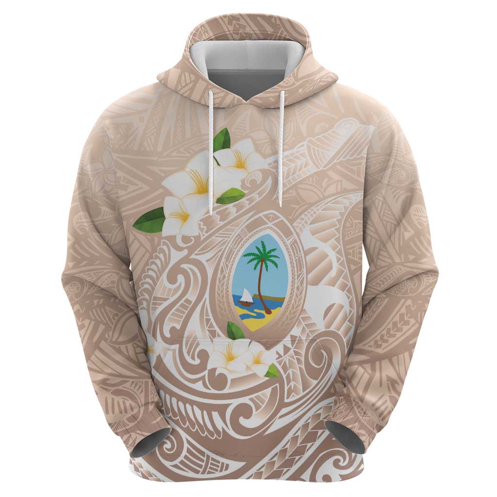 Guam Fishhook Mix Guasali Flowers Zip Hoodie Dreaming Hazel LT7 - Polynesian Pride