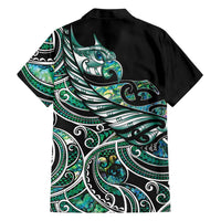 Maori Matariki - Manaia Hawaiian Shirt Emerald Paua Shell LT7 - Polynesian Pride
