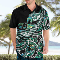 Maori Matariki - Manaia Hawaiian Shirt Emerald Paua Shell LT7 - Polynesian Pride