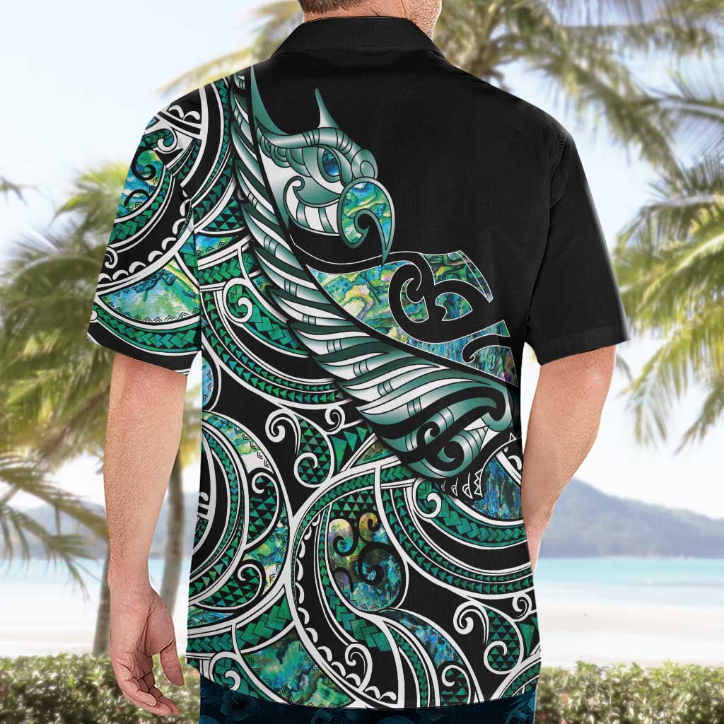 Maori Matariki - Manaia Hawaiian Shirt Emerald Paua Shell LT7 - Polynesian Pride
