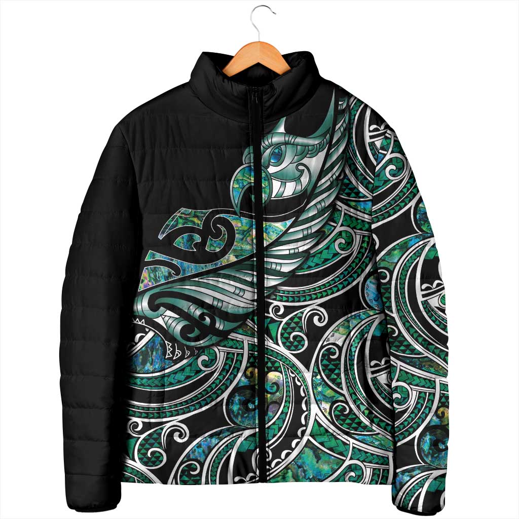 Maori Matariki - Manaia Padded Jacket Emerald Paua Shell