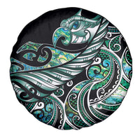 Maori Matariki - Manaia Spare Tire Cover Emerald Paua Shell