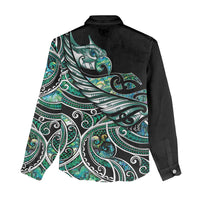 Maori Matariki - Manaia Women Casual Shirt Emerald Paua Shell LT7 - Polynesian Pride