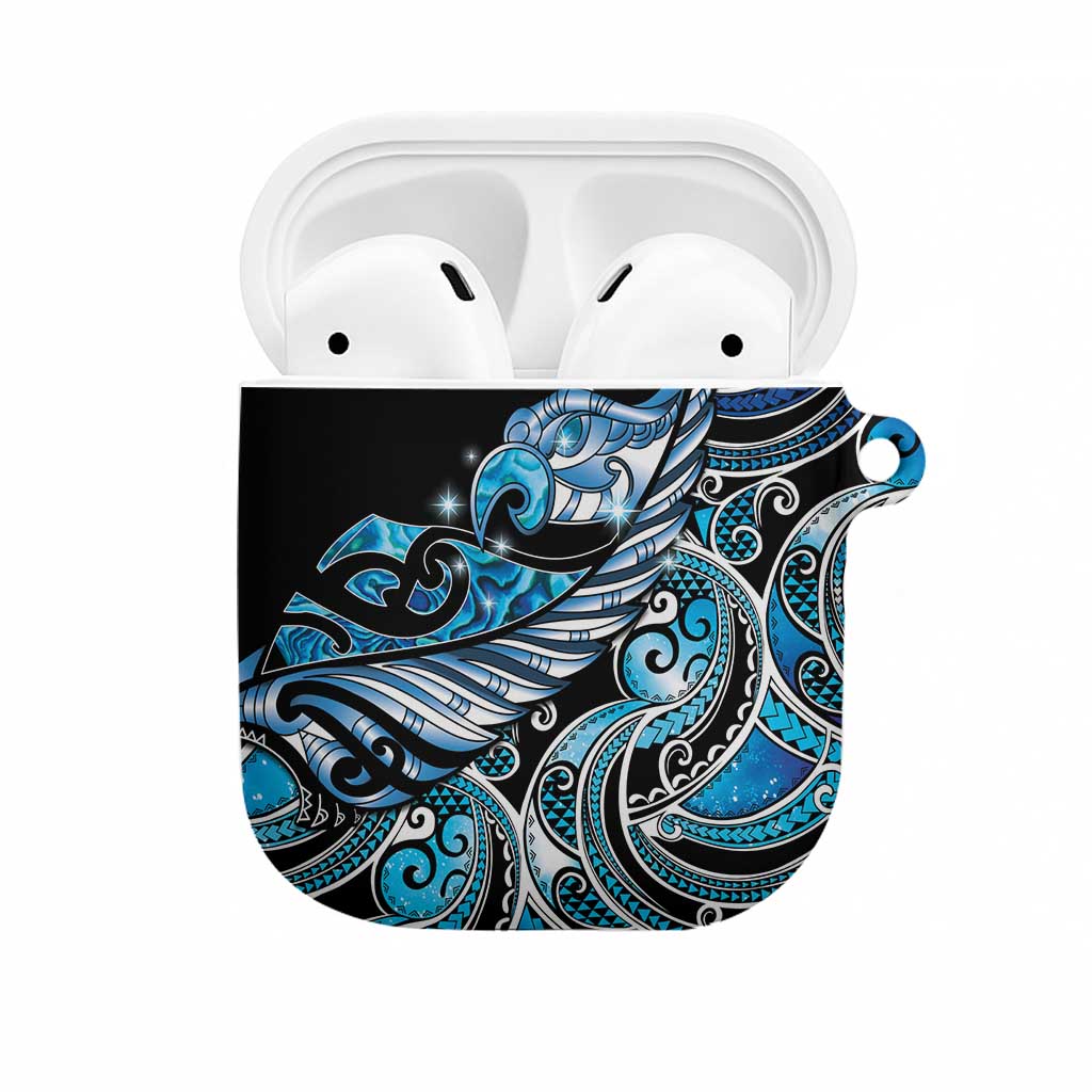 Maori Matariki - Manaia AirPods Case Galaxy Blue Paua Shell