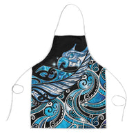 Maori Matariki - Manaia Apron Galaxy Blue Paua Shell LT7 Blue - Polynesian Pride