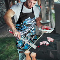 Maori Matariki - Manaia Apron Galaxy Blue Paua Shell LT7 - Polynesian Pride