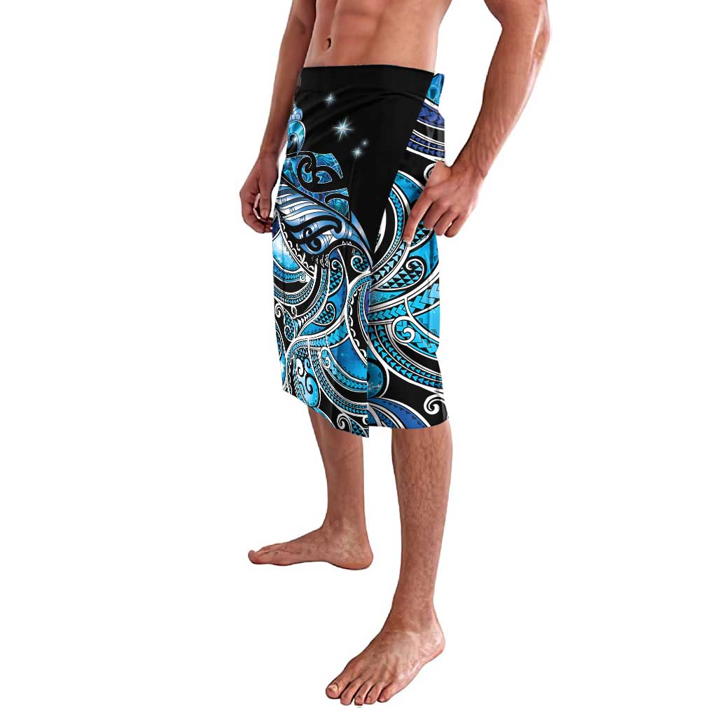 Maori Matariki - Manaia Lavalava Galaxy Blue Paua Shell