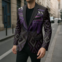 Aotearoa Maori Ngati Porou Iwi Blazer Korowai Tukutuku Kaokao Motifs