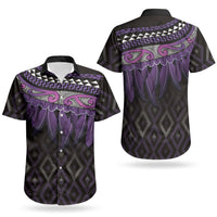 Aotearoa Maori Ngati Porou Iwi Couples Matching Mermaid Dress and Hawaiian Shirt Korowai Tukutuku Kaokao Motifs