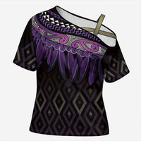 Aotearoa Maori Ngati Porou Iwi Cross Shoulder Shirt Korowai Tukutuku Kaokao Motifs