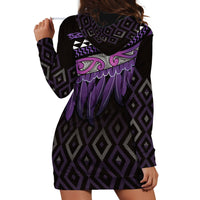 Aotearoa Maori Ngati Porou Iwi Hoodie Dress Korowai Tukutuku Kaokao Motifs