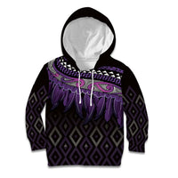 Aotearoa Maori Ngati Porou Iwi Kid Hoodie Korowai Tukutuku Kaokao Motifs