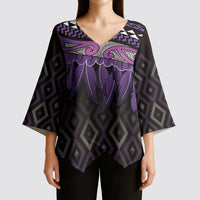 Aotearoa Maori Ngati Porou Iwi Kimono Sleeve Blouse Korowai Tukutuku Kaokao Motifs