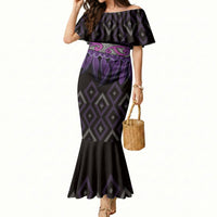 Aotearoa Maori Ngati Porou Iwi Mermaid Dress Korowai Tukutuku Kaokao Motifs