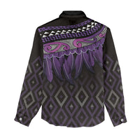 Aotearoa Maori Ngati Porou Iwi Women Casual Shirt Korowai Tukutuku Kaokao Motifs