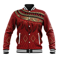 Aotearoa Maori Waikato Tainui Iwi Baseball Jacket Korowai Tukutuku Kaokao Motifs