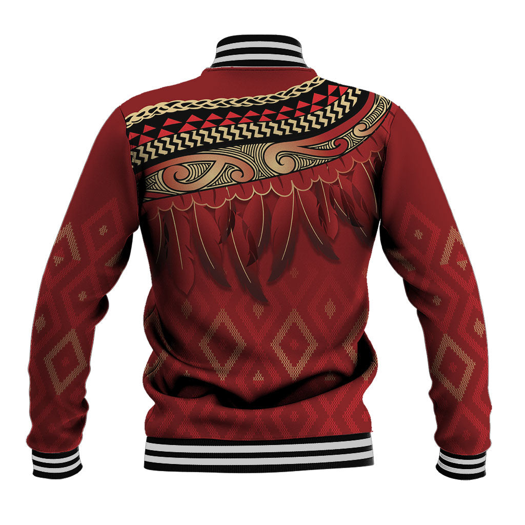 Aotearoa Maori Waikato Tainui Iwi Baseball Jacket Korowai Tukutuku Kaokao Motifs