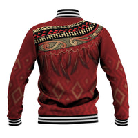 Aotearoa Maori Waikato Tainui Iwi Baseball Jacket Korowai Tukutuku Kaokao Motifs