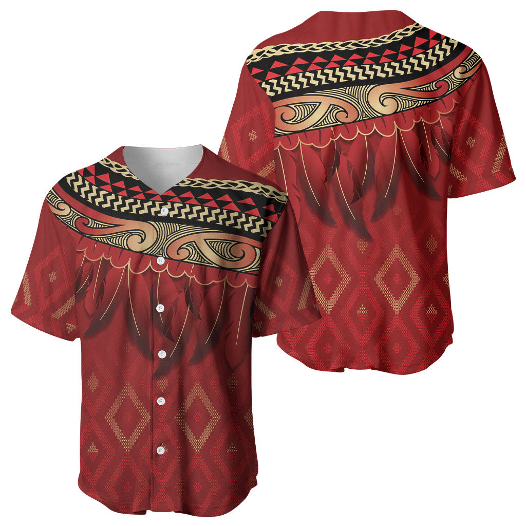 Aotearoa Maori Waikato Tainui Iwi Baseball Jersey Korowai Tukutuku Kaokao Motifs